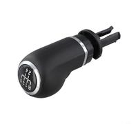 Pommeau de levier de vitesse manuel pour Corsa D 2006-2014 et Adam 2012-2019, 5/6 vitesses en plastique noir argenté + métal avec pour une installation facile (5 vitesses)