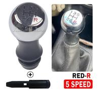 Pommeau de levier de vitesse MT (5 vitesses, rouge) pour Peugeot 106, 206, 306, 406