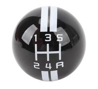 Pommeau de Levier de Vitesse, Pommeau de Levier de Vitesse à 5 Vitesses, de Manuel à Boule Ronde avec 3 Adaptateurs pour 1967-2018 (Noir et Blanc)