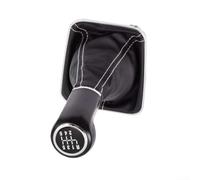 Pommeau de levier de vitesse pour Opel Zafira B 2005-2010 - Convient pour 5 vitesses et 6 vitesses - Design en cuir synthétique et ABS - Montage facile - Accessoire d'intérieur moderne - Remplacement