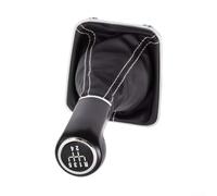 Pommeau de levier de vitesse pour Opel Zafira B 2005-2010 - Convient pour 5 vitesses et 6 vitesses - Design en cuir synthétique et ABS - Montage facile - Accessoire d'intérieur moderne - Remplacement