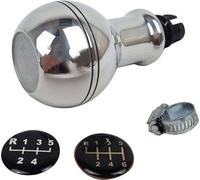 Pommeau de levier de vitesse pour VW Touran 2003-2025 5 / 6 vitesses en aluminium argenté