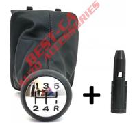 Pommeau de levier de vitesse sac 5 vitesses et cadre + adaptateur pour Peugeot 206 206CC 206SW 206+