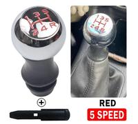 Pommeau de levier de vitesse sport (rouge 5 vitesses) 5 6 vitesses pour Peugeot 106 206 306 406 107