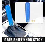 Pommeau de Levier de Vitesse Universel Voiture Ensemble 20cm Long Manette Bleu Mats