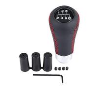 Pommeau de levier de vitesse universel voiture véhicule 6 vitesses PU manette de vitesse bâton avec 3 tuyaux(rouge)pommeau de vitesse universel+pommeau de vitesse universel 6 vitesse