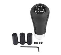 Pommeau de levier de vitesse universel voiture véhicule 6 vitesses PU manette de vitesse bâton avec 3 tuyaux(Noir) pommeau pathfinder+levier de vitesse navara