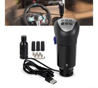 Pommeau de levier de vitesse USB, simulateur de camion, compatible avec Logitech G29 G27 G25 H Gearfor ETS2 pour jeux ATS, noir