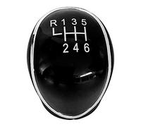 Pommeau de Levier de Vitesses à 6 Vitesses Noir, Pommeau de Levier de Vitesses à 6 Vitesses en ABS pour Ford Mondeo Mk4, Mk2, Mk3 2010 et Ford C-Max