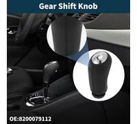 Pommeau De Levier De Vitesses Manuel à 6 Vitesses Pour Renault Captur I No.8200079112 | Pommeau De Levier De Vitesses Bo?te Vitesses Noir Chrome Argenté Plastique Similicuir 1Pc