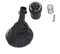 Pommeau de Levier de Vitesses Manuel Bouton De Décalage De Voiture 5/6 Vitesse De Levier De Vitesse Stick Stick Gaiter Boot Cover Cover Utilisation Adaptée Pour VW Transportrice T5 T5.1 T6 2003 2005-2