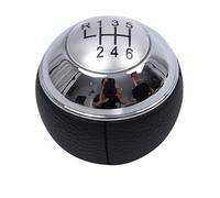 Pommeau de Levier de Vitesses pour Mini Cooper R55 R56 R57 R58 R59 R60 R61, Poignée de sélecteur Manuel Revêtement Antidérapant Boîte Vitesses Poignée,Silver- 6-Speed