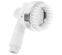 Pommeau de Pression Blanc pour Lavage Cheveux Salon | Coque Plastique, Commutateur à Deux Vitesses, Interface 4 Points, Massage Silicone, pour Barber Shop et Bacs