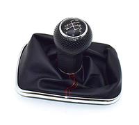 Pommeau De Vitesse 23mm Fit Use For Volkswagen For VW Golf 4 IV MK4 GTI R32 For Bora For Jetta 5 Speed Black Frame Gear Shift Knob Lever Gaiter Boot 1999-2004(5 Speed-05)