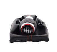 Pommeau De Vitesse, Pommeau Levier De ACCESSOIRES DE VOITURE Bouton De Décalage MT Gear 6 Vitesses Gaiter Couvercle Démarrage Stick Utilisation Adaptée Pour A4 S4 B8 8K A5 8T Q5 8R FLINE 2007-2015