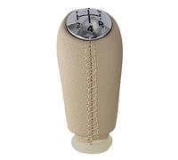 Pommeau de vitesse pour Captur 1 I MK1 2013-2019 Sélecteur manuel Changement de vitesse Levier de vitesses 5 vitesses Pommeau de levier de vitesse Auto Tête Levier Stick Shifter Head(5Speed cuir beige