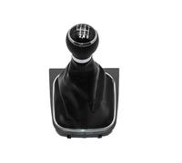 Pommeau De Vitesse Pour VW Pour Scirocco 2009 2010 2011 2012 2013 2014 Pommeau De Levier De Vitesse 6 Vitesses Avec Soufflet En Cuir(Black 6speed)