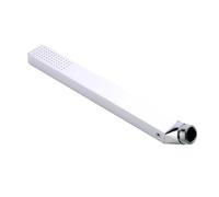 Pommeau Douche à Main Puissant, Douchette à main en laiton chromé, rond, carré, ovale, grands et petits accessoires de salle de bains, une fonction(Light yellow)