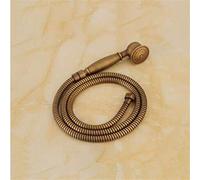 Pommeau Douche Antique Bronze Téléphone classique Held Pomme de douche 1,5M douche en acier inoxydable tuyau de plomberie en laiton douche douchette à main porte (Color : Pink)