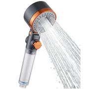 Pommeau Douche Multifonction Hydro Jet- 3 Jets, Haute Pression, Filtre Remplaçable, Économie d’Eau, Anti-Calcaire, Universel