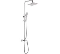 Pommeau douche pluie bleu chromé mitigeur NQL_04XM