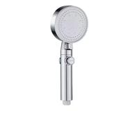 Pommeau Douche Pommeau de douche 5 modes haute pression réglable multifonction grande buse pulvérisation d'eau massage accessoires salle bain(Silver)