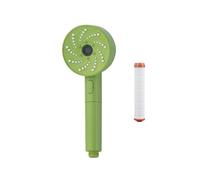Pommeau Douche Pommeau de douche à main haute pression avec filtre, 4 modes jet, effet pluie, grand débit, remplacement, 1 pièce(Green)