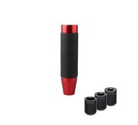 Pommeau Levier Vitesse 13cm 18cm Universel En Aluminium Cuir Noir Rouge Pommeau De Levier De Vitesse Boîte De Vitesses Manuelle Étendue Pommeau De Levier De Vitesse Gear Shift Knob(02-13cm red)