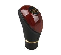 Pommeau levier vitesse manuel en cuir PU en bois universel voiture 5 vitesses bouton remplacement pièce de rechange levier manette de vitesse tête accessoires Voiture Pommeau Levier Vitesse (Color :