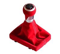 Pommeau Levier Vitesse Pour A-udi A3 S3 8P Pour S-line Sportback 2014-2020 5 Vitesses 6 Vitesses Manuel MT Pommeau De Levier De Vitesse Voiture Avec Pommeau En Cuir Pommeau Levier Vitesse(5 Speed-Red)