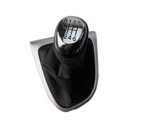 Pommeau Levier Vitesse Pour Clio 4 IV MK4 2012-2019 LHD 5/6 Vitesses Pommeau Levier Vitesse Soufflet Housse Protection Anti-poussière Transmission Manuelle Vitesses Pommeau Levier(Chrome 6)