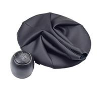Pommeau Levier Vitesse Pour FIAT Pour PANDA 2003-2012 500 500C 2007-2013 Pommeau Levier Vitesse Soufflet Levier Vitesse Couvercle Soufflet Collier Pommeau De Vitesse(Black-set)