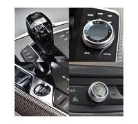 Pommeau Levier Vitesses Manuel Pour B&MW X5 G05 G06 G29 G14 G15 G16 G07 G20 G22 Ensemble Quatre Boutons Changement Vitesse En Cristal Pour Intérieur Voiture(White M Mark)