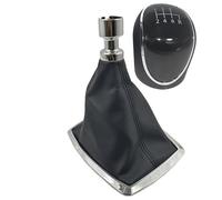 Pommeau Levier Vitesses pour Ford pour Kuga I MK1 2008-2012 Pommeau Levier Vitesse Soufflet Levier Vitesse Gaine Anti-poussière Soufflet Boîte Vitesses 6 Vitesses Pommeau(123456R Black Set)
