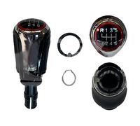 Pommeau noir et chrome liseré rouge 6 vitesses pour Golf 5 GTI