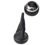 Pommeau Vitesse Manette pour BMW pour Mini pour Cooper R50 R52 R53 2000-2006 Levier Vitesse avec Soufflet Anti Poussière Poignées Boîte Vitesses Manuelle Couvercle Bouton Levier Vitesse(6 Speed Set)