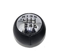 Pommeau Vitesse Pour Fiat pour Ulysse 2002-2009 PU cuir voiture manuel pommeau de levier de vitesse bâton tête boule Pommeau levier vitesses (Taille : 6-speed)