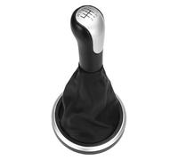 Pommeau Vitesse Pour Ford Pour Fusion Pour Transit Pour Connect 5 6 Vitesses Manuel Pommeau Levier Soufflet Couvre Boot Bâton(Silver 6 Speed)