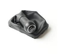 Pommeau Vitesse Pour VW Pour Beetle 1998-2010 Pommeau De Levier De Vitesse À 5 Vitesses Avec Soufflet En Cuir Pommeau Levier Vitesses(5 Speed Black)