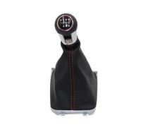 Pommeau Vitesse Pour VW Pour Golf 7 Pour A7 Pour MK7 Pour GTI Pour GTD 2013-2018 Poignée Commutateur Cuir Poignée Boîte Manuelle Pommeau Levier Vitesse 5/6 Vitesses Bouton Levier Vitesse(6 speed red l