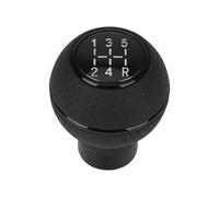 Pommeau Voiture Pommeau De Levier De Vitesse Universel 5 Vitesses En Cuir Et Aluminium Pour Levier De Vitesse Pour M8, M10, M11, M12 Changement Vitesse Manuel(Black)
