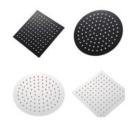 Pommeaux de douche à effet pluie en acier inoxydable 12/10/8/6 pouces ultra-minces, noirs, for salle de bain(Dark Khaki)