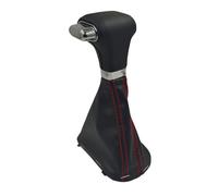 Pommeaux De Leviers De Vitesse Pour VW Pour Golf 5 V 6 VI Pour EOS Pommeau De Levier De Vitesse Soufflet En Cuir Couvercle De Coffre Levier De Vitesse Poignée(Red line set)