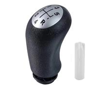 Pommeaux leviers vitesse Compatible Avec Clio 3 2005-2009 Pour Laguna 2 Pommeau De Levier De Vitesse 5 Vitesses Couvre-poignée De Levier De Vitesse Universel Noir(Silver Black Font)