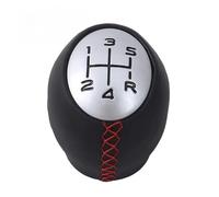 Pommeaux leviers vitesse Pour Manuels Handball Adaptés Levier De Vitesse Voiture Megaane 5/6 Vitesses En Cuir PU, Accessoires Tête Changement voiture levier(Red-5 Speed)