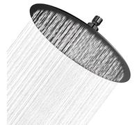 Pommes de douche Tete de Douche Inox Pommeau de Douche Ronde 30CM, Tete de Douche Pluie Universelle Filetage 1/2 Pouce, Rotatif 360° Facile à Installer et à Nettoyer Nombre de buses : 144