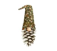 Pommes De Pin GNOME Décoration Sapin Noel, Naturel Pommes De Pin Lutin Bonhommes Ornement Suspension Sapin De Noël, avec Chapeaux en Peluche, DIY Figurine Ornement Sapins Sujet De Noël