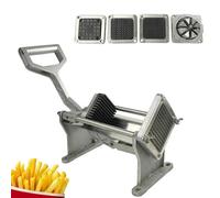 -pommes de terre en acier inoxydable, légumes, outil de hachoir à frites avec 4 lames, robuste, de qualité commerciale, résistant à la rouille, pour la cuisine et le restaurant