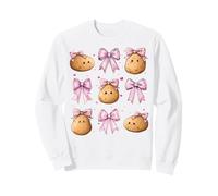 Pommes de Terre Fille Rose Coquette Bow Sweatshirt