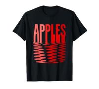 Pommes minimalistes esthétiques abstraites rétro fruits d'été T-Shirt